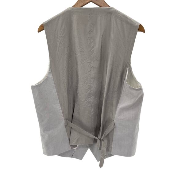 Express Y2K Button Front Cotton Blend Vest Tie Back Size XL - Picture 6 of 10